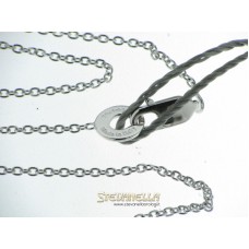Salvini collana croce in oro bianco e diamante ct.0,07 Ref. 20029360